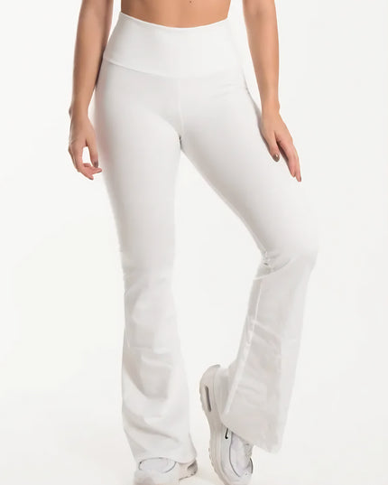 Leggings Acampanados Basic ⎜Blanco