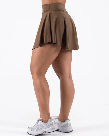 Short Falda Basic ⎜Café Oscuro