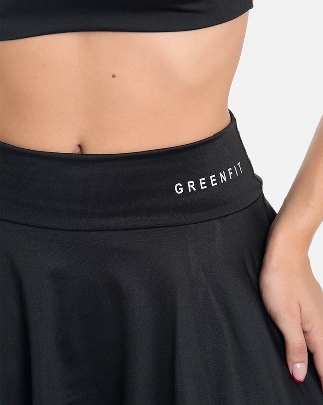 Vanity Set Short Falda + Top ⎜Negro