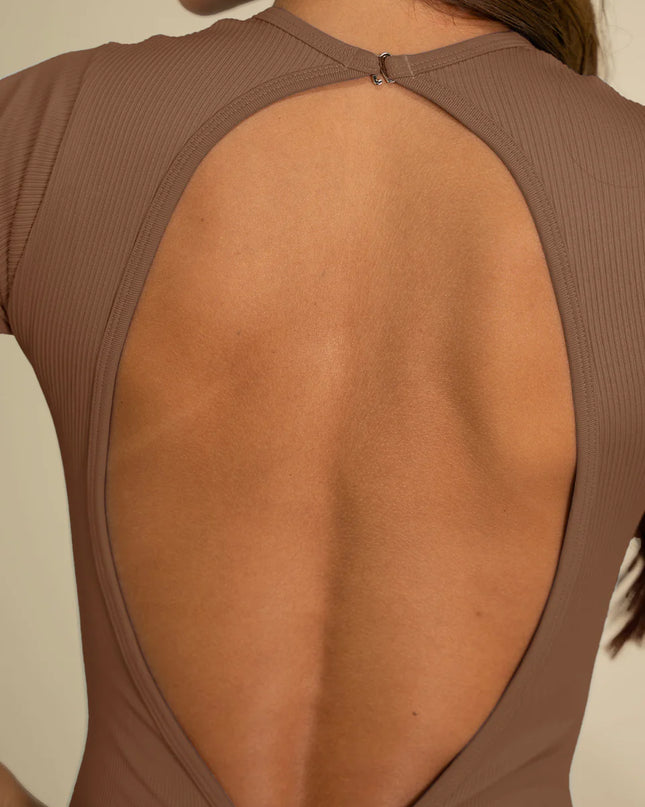 Seamless Enterizo Push Up⎜CAFÉ